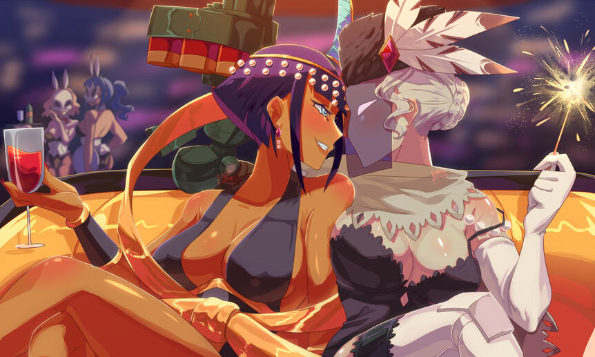 Scenic backgroud + extra character + items