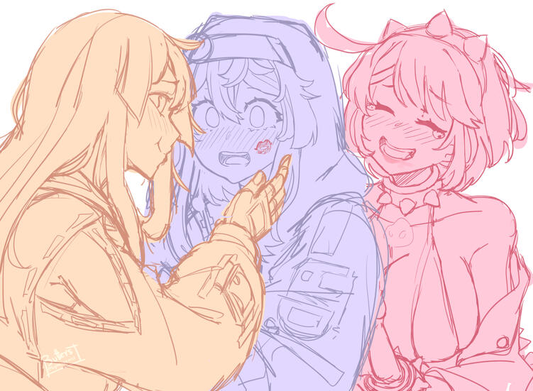 Half body sketches
