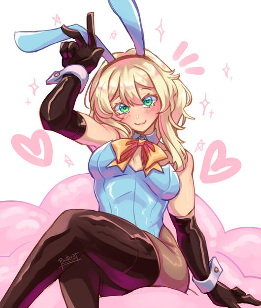 Colored sketch Pin up