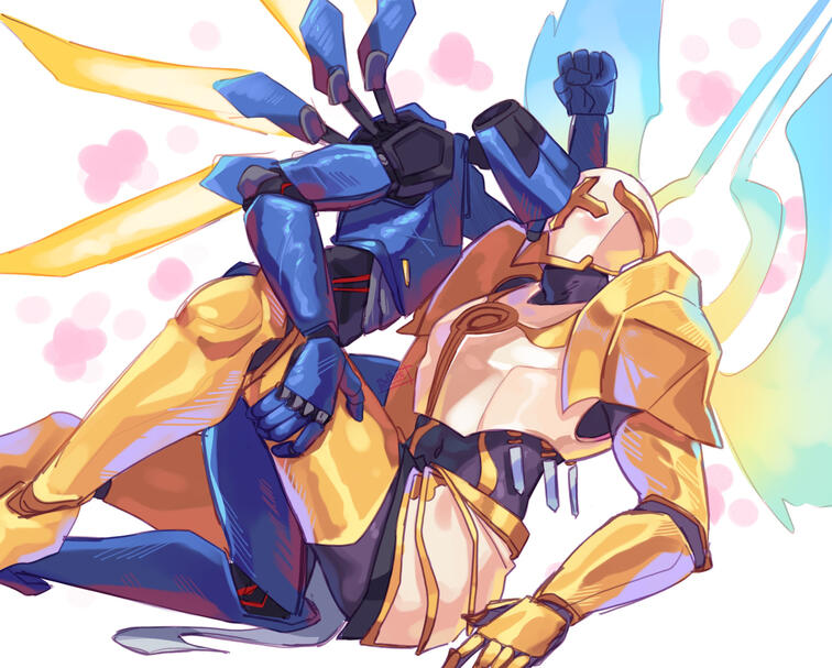 Colored sketch full body